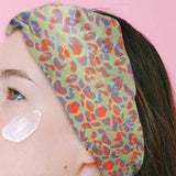 Maxbell Women Leopard Headbands Girls Sweat Bands Hairband for Sleeping Yoga Makeup green
