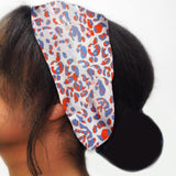 Maxbell Women Leopard Headbands Girls Sweat Bands Hairband for Sleeping Yoga Makeup white