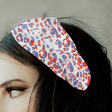 Maxbell Women Leopard Headbands Girls Sweat Bands Hairband for Sleeping Yoga Makeup white