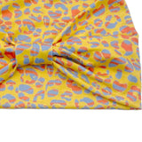 Maxbell Women Leopard Headbands Girls Sweat Bands Hairband for Sleeping Yoga Makeup yellow