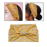Maxbell Women Leopard Headbands Girls Sweat Bands Hairband for Sleeping Yoga Makeup yellow