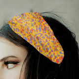 Maxbell Women Leopard Headbands Girls Sweat Bands Hairband for Sleeping Yoga Makeup yellow