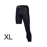 Maxbell Mens Athletic Pants Workout Leggings for Basketball Training Fitness XL Black Left Long