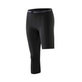 Maxbell Mens Athletic Pants Workout Leggings for Basketball Training Fitness S Black Left Short