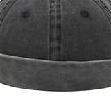 Maxbell Beanie Hats Rolled Skull Caps Stylish Retro Style Crimping for Worker Docker B