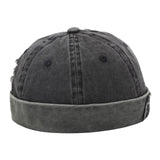 Maxbell Beanie Hats Rolled Skull Caps Stylish Retro Style Crimping for Worker Docker B