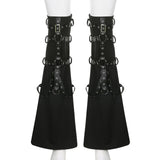 Maxbell Women Leg Sleeve Streetwear Punk Gothic Leg Warmer for Stages Show Party S Black