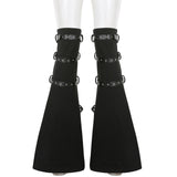 Maxbell Women Leg Sleeve Streetwear Punk Gothic Leg Warmer for Stages Show Party M Black