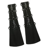 Maxbell Women Leg Sleeve Streetwear Punk Gothic Leg Warmer for Stages Show Party L Black
