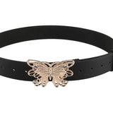 Maxbell 41inch Length Women PU Leather Waist Belt Pin Buckle Waist Band for Dating Aureate