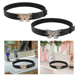 Maxbell 41inch Length Women PU Leather Waist Belt Pin Buckle Waist Band for Dating Aureate