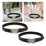 Maxbell 41inch Length Women PU Leather Waist Belt Pin Buckle Waist Band for Dating Aureate