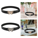 Maxbell 41inch Length Women PU Leather Waist Belt Pin Buckle Waist Band for Dating Aureate