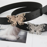 Maxbell 41inch Length Women PU Leather Waist Belt Pin Buckle Waist Band for Dating Aureate