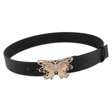 Maxbell 41inch Length Women PU Leather Waist Belt Pin Buckle Waist Band for Dating Aureate