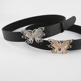 Maxbell 41inch Length Women PU Leather Waist Belt Pin Buckle Waist Band for Dating Aureate