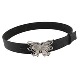 Maxbell 41inch Length Women PU Leather Waist Belt Pin Buckle Waist Band for Dating Argent