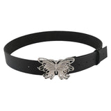 Maxbell 41inch Length Women PU Leather Waist Belt Pin Buckle Waist Band for Dating Argent