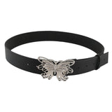 Maxbell 41inch Length Women PU Leather Waist Belt Pin Buckle Waist Band for Dating Argent