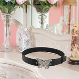 Maxbell 41inch Length Women PU Leather Waist Belt Pin Buckle Waist Band for Dating Argent