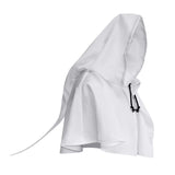 Maxbell Halloween Cloak Cowl Cosplay Witch Cape Medieval for Unisex Adults Women Men White