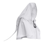 Maxbell Halloween Cloak Cowl Cosplay Witch Cape Medieval for Unisex Adults Women Men White