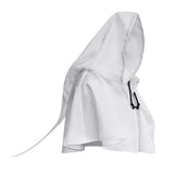Maxbell Halloween Cloak Cowl Cosplay Witch Cape Medieval for Unisex Adults Women Men White