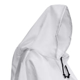 Maxbell Halloween Cloak Cowl Cosplay Witch Cape Medieval for Unisex Adults Women Men White