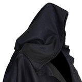 Maxbell Halloween Cloak Cowl Cosplay Witch Cape Medieval for Unisex Adults Women Men Black