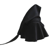Maxbell Halloween Cloak Cowl Cosplay Witch Cape Medieval for Unisex Adults Women Men Black
