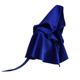 Maxbell Halloween Cloak Cowl Cosplay Witch Cape Medieval for Unisex Adults Women Men Dark Blue