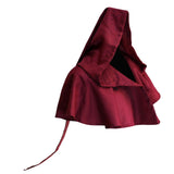 Maxbell Halloween Cloak Cowl Cosplay Witch Cape Medieval for Unisex Adults Women Men Dark Red