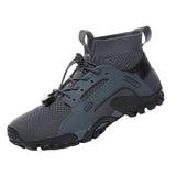 Maxbell Water Shoes Sneakers Lightweight Hiking Shoes for Outdoor Trekking Casual 43Yard Grey
