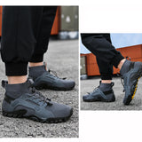 Maxbell Water Shoes Sneakers Lightweight Hiking Shoes for Outdoor Trekking Casual 44Yard Grey
