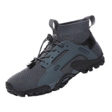 Maxbell Water Shoes Sneakers Lightweight Hiking Shoes for Outdoor Trekking Casual 44Yard Grey