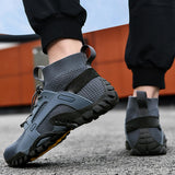 Maxbell Water Shoes Sneakers Lightweight Hiking Shoes for Outdoor Trekking Casual 44Yard Grey
