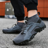 Maxbell Water Shoes Sneakers Lightweight Hiking Shoes for Outdoor Trekking Casual 44Yard Grey