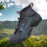 Maxbell Water Shoes Sneakers Lightweight Hiking Shoes for Outdoor Trekking Casual 44Yard Grey