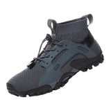 Maxbell Water Shoes Sneakers Lightweight Hiking Shoes for Outdoor Trekking Casual 45yards Grey