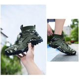 Maxbell Water Shoes Sneakers Lightweight Hiking Shoes for Outdoor Trekking Casual 44Yard White Green