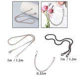 Maxbell Metal Bags Strap Replacement Purse Straps Messenger Shoulder Bag Wallet Argent 1.0 Meter