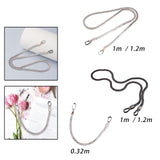 Maxbell Metal Bags Strap Replacement Purse Straps Messenger Shoulder Bag Wallet Argent 1.0 Meter