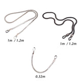 Maxbell Metal Bags Strap Replacement Purse Straps Messenger Shoulder Bag Wallet Argent 1.0 Meter