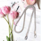 Maxbell Metal Bags Strap Replacement Purse Straps Messenger Shoulder Bag Wallet Argent 1.2 Meter
