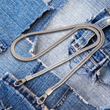 Maxbell Metal Bags Strap Replacement Purse Straps Messenger Shoulder Bag Wallet Argent 1.2 Meter