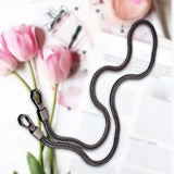 Maxbell Metal Bags Strap Replacement Purse Straps Messenger Shoulder Bag Wallet Black 1.0 Meter