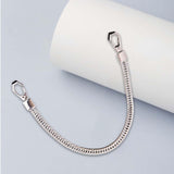 Maxbell Metal Bags Strap Replacement Purse Straps Messenger Shoulder Bag Wallet Argent 0.32 Meter