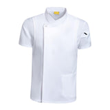 Maxbell Chef Coat Jacket Short Sleeve Cafe Restaurant Apparel Pub Unisex Uniform White XL