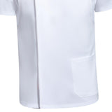 Maxbell Chef Coat Jacket Short Sleeve Cafe Restaurant Apparel Pub Unisex Uniform White XXXL