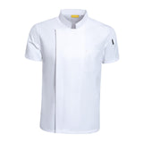 Maxbell Chef Coat Short Sleeve chef Jacket for Restaurant Bakery White XL